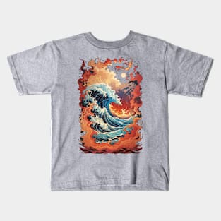 sea waves Kids T-Shirt